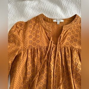 Madewell eyelet blouse